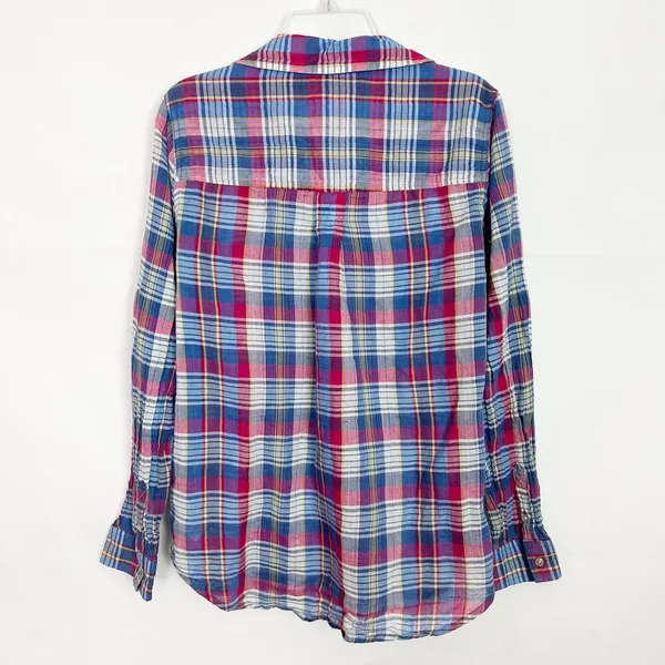 American Eagle Vintage Boyfriend Plaid Women's Shirt Size Small - Image 8