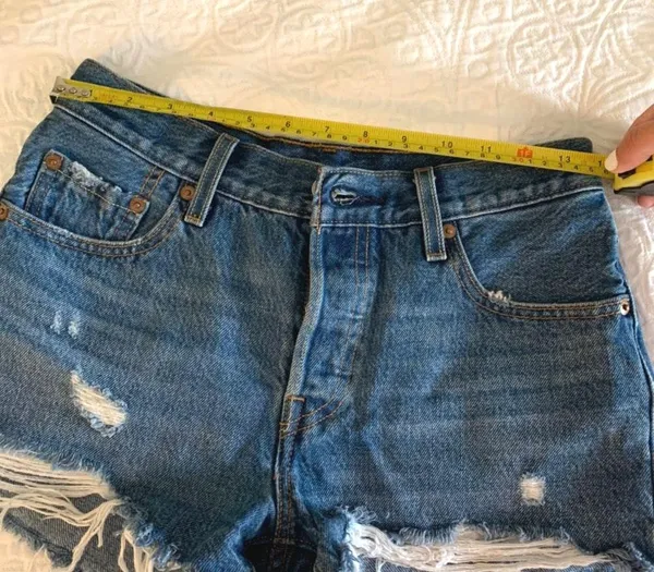 501 Denim High Waisted Shorts - Image 2