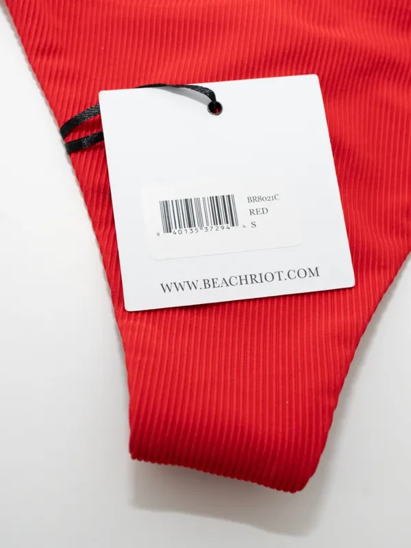Beach Riot - Winona‎ Soleil Ribbed Tie-Side Bikini Bottom - Image 5