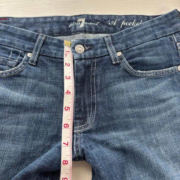 7 For All Mankind A-Pocket Bootcut Jeans 27 - Image 4