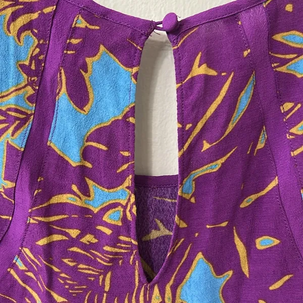 Cabi Palm Grass Tropical Sleeveless Blouse Sz M - Image 8