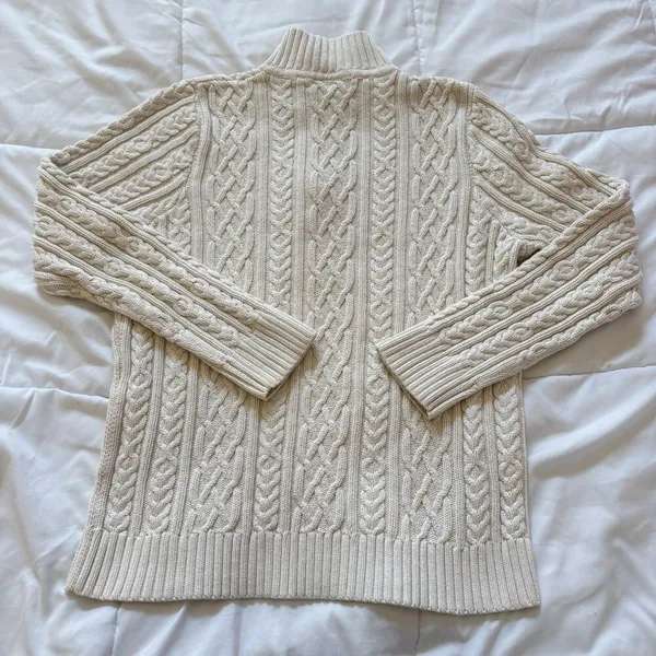 Vintage‎ 90s Y2K Womens Size Large Sweater 1/4 Zip Long Sleeve Coquette Fairy - Image 6