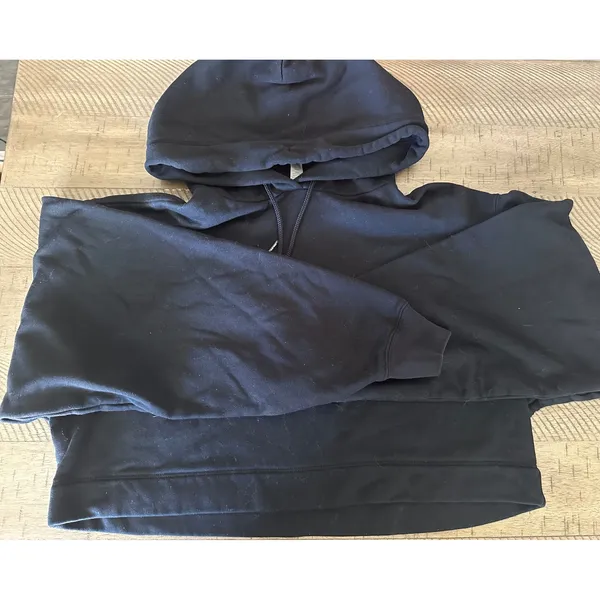 Alo Yoga Bae Cropped Hoodie Black Size XS - Image 2