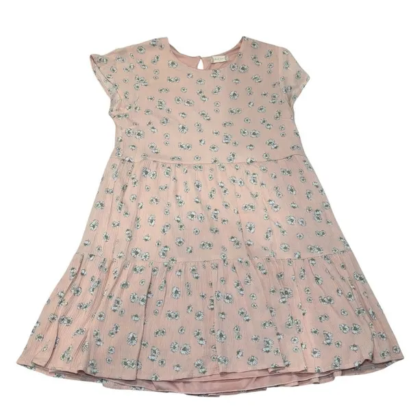 Altar'd State Pink Daisy‎ Floral Kloey Babydoll Dress Large Flutter Sleeve - Image 4