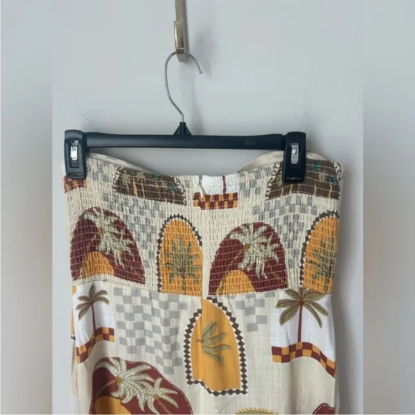 NWT paper heart Strapless Palm Print Maxi Dress size XL - Image 7