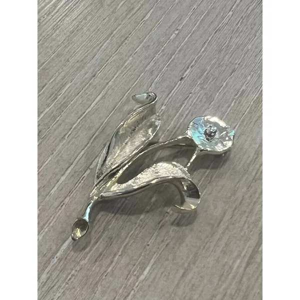Vintage Sarah Coventry Flower Brooch Pin - Image 3