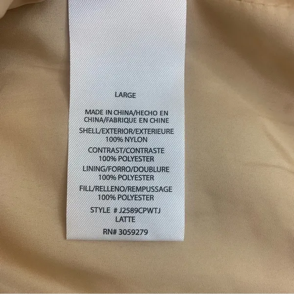 Thread +Supply Woman Lg Tan/Cream Puffer Cabincore‎ Neutral Sherpa-Lined Vest - Image 8