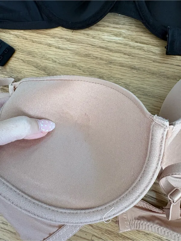 Steve Madden Black & Nude Smooth T-Shirt Bras Duo - Image 3