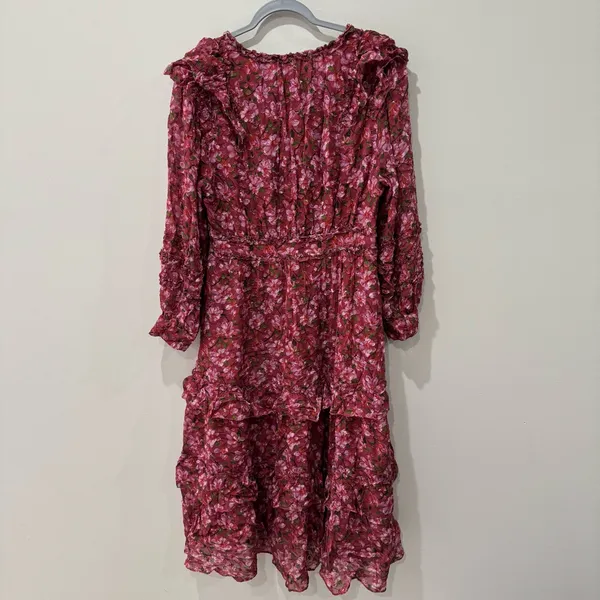 Sachin & Babi Size 10 Ronnie Printed Floral Ruffle‎ Dress - Image 8