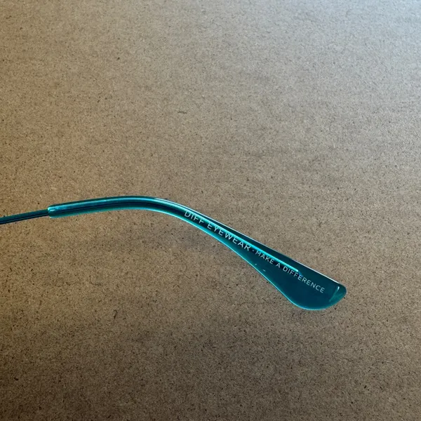 NEW DIFF Eyewear Cruz XS Aviator Sunglasses Teal Blue Metallic DE01-0335-TKTMN - Image 4