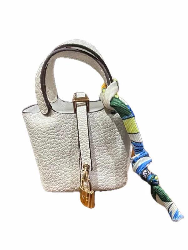 Source Unknown NWOT Mini Bucket Picotin Lock Style Purse/Keychain - Image 2