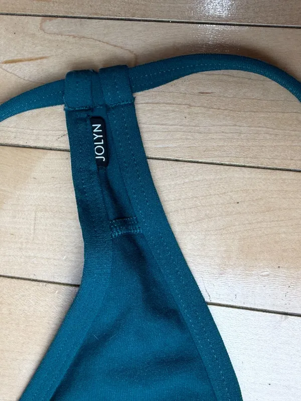 Jolyn Jade Green Vent Style Bikini Swimsuit Top Size Small - Image 2