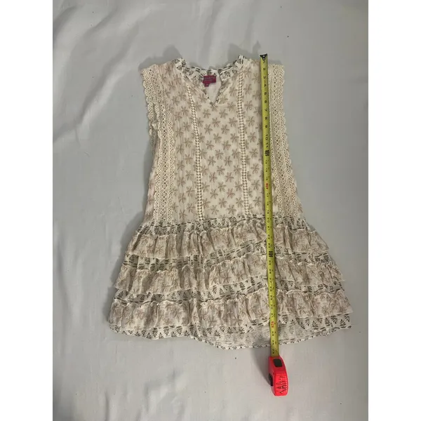 Kitsch + Pop Edition Mini Embroidered Ruffle Dress‎ size S/M - Image 5