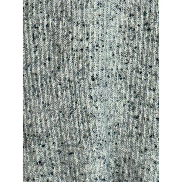 Abercrombie & Fitch Gray Wool Ribbed Knit Pullover Crew Neck Sweater Top Size M - Image 6