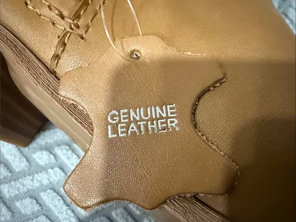 INC International Concepts Amber Really Leather Cognac Tall Boots Size 9.5 - Image 7