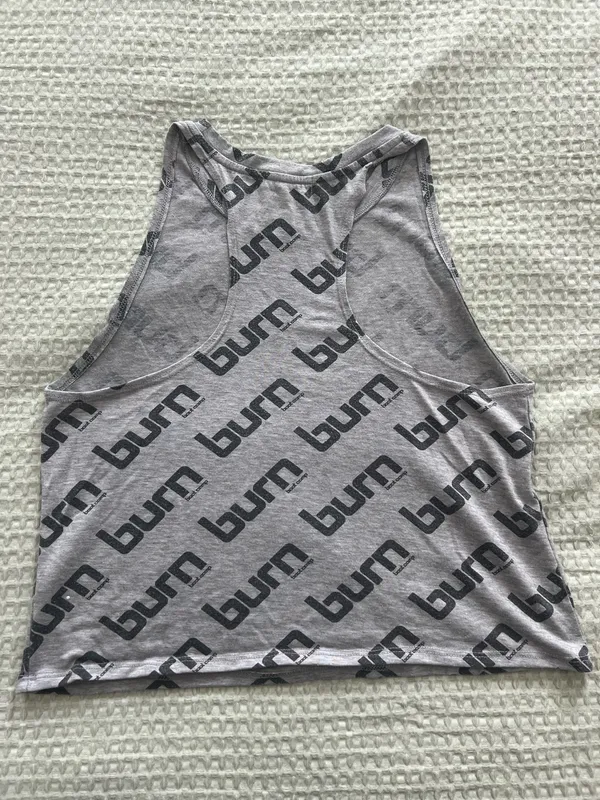 Burn Bootcamp Cropped Tank Gray Size M - Image 2