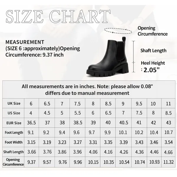 New Sz 9 Vepose 9607 Chelsea Ankle Boots Pull-On Booties for Women - Image 13