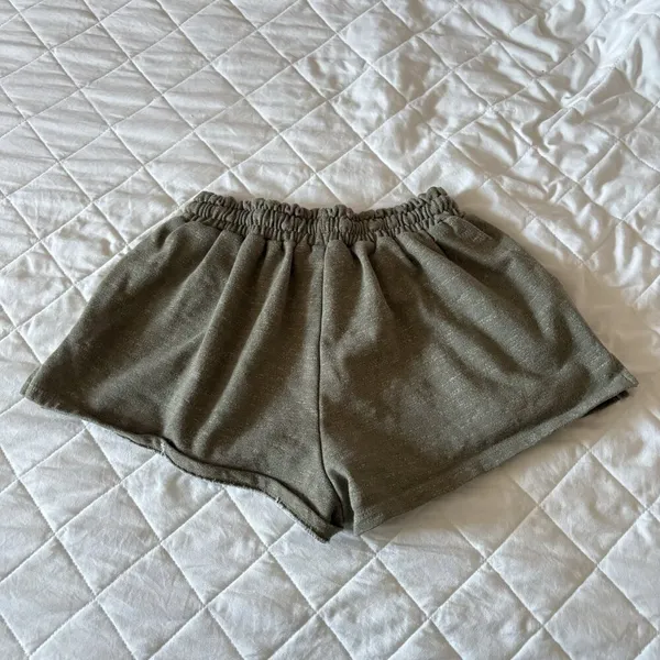Sweat Shorts Womens Size Small Green Drawstring Pockets Athletic Yoga Run‎ - Image 8