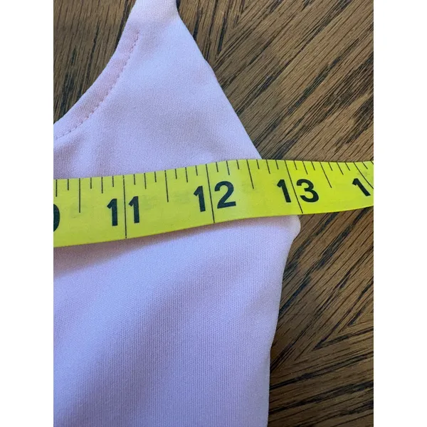 Lucy In The Sky Pink Ruffle Bow Back‎ Mini Dress Small Bodycon Party Homecoming - Image 4