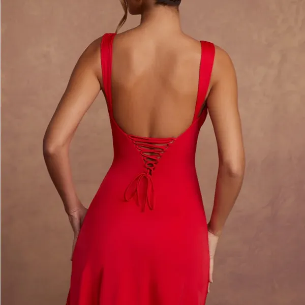 Oh Polly Red Mini Bodycon Dress - Image 3