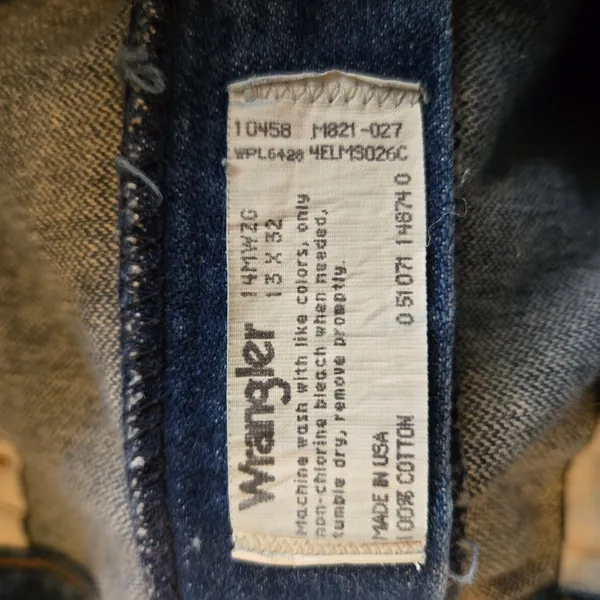 Vintage Wrangler Jeans Womens 13x32 (30x31) Blue Denim High Rise 14MWZG Western - Image 6