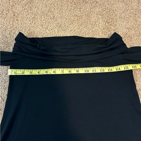 Abercrombie & Fitch black drapey long sleeve size XS - Image 8