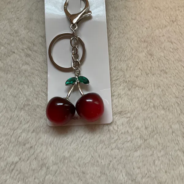 Cherry Purse Key Fob Red - Image 3