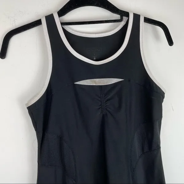 Athleta Black Smash Tennis Running Mini Dress Sz Small Athletic - Image 4