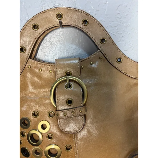 Vintage GUESS Leather Handbag Buckle Y2K 2000's - Image 2