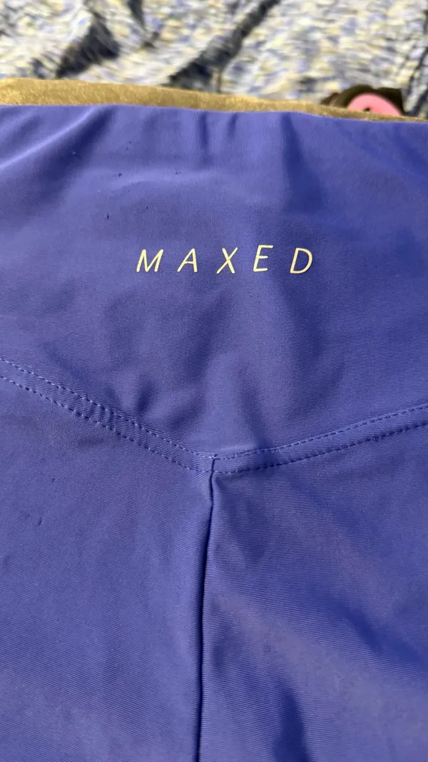 MAXED Elite High-Performance Electric Blue Leggings - Long Tall Version - Image 5