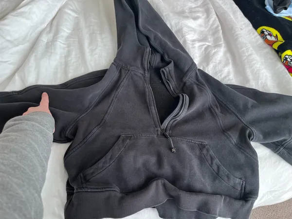 Lululemon Scuba Half-Zip Hoodie XS/S Black - Image 9