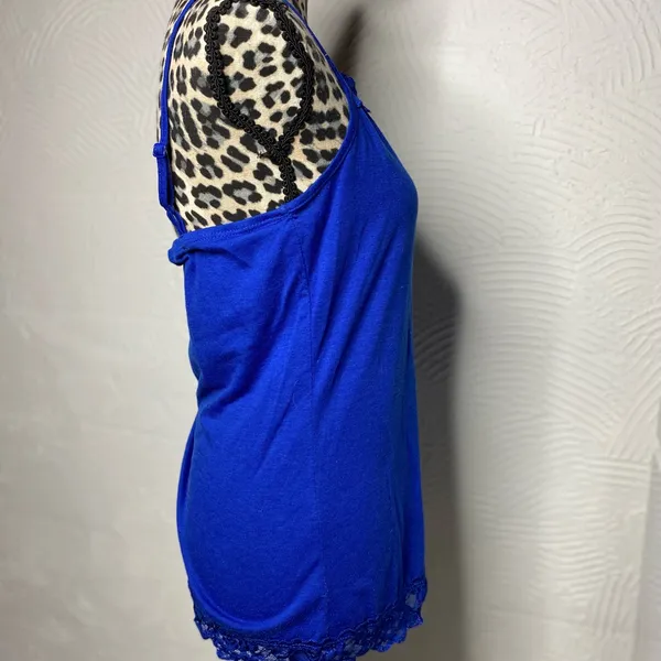 Maurice’s Elegant Blue Lace Trim Women's Top - Image 5