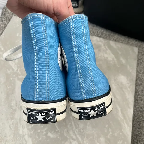 Converse Chuck 70 Vintage Canvas Hi-Top sneaker in University Blue- Woman’s 6 - Image 5