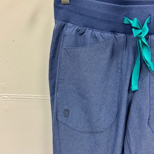 Figs Women’s Scrubs Jogger E.A.C Heathered Denim Big Sky W20SW2009‎ XS - Image 5