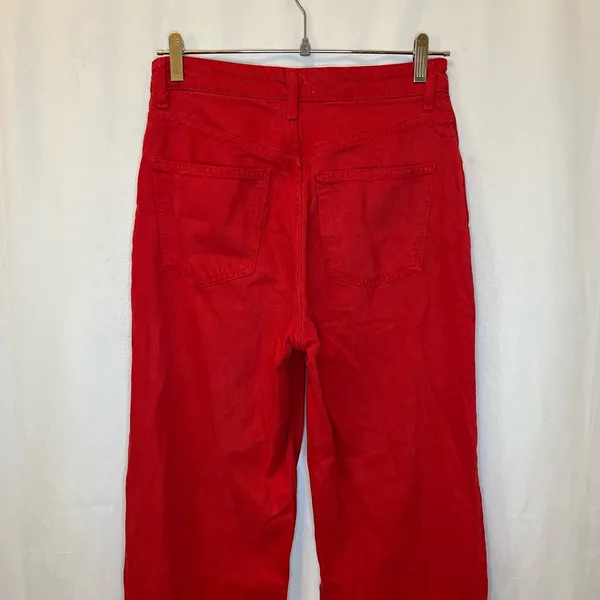 Zara Red Straight Leg Women’s Jeans - Image 5