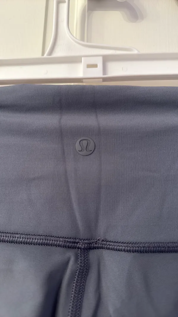 Lululemon Grey Ribbed Sides Leggings - Image 3