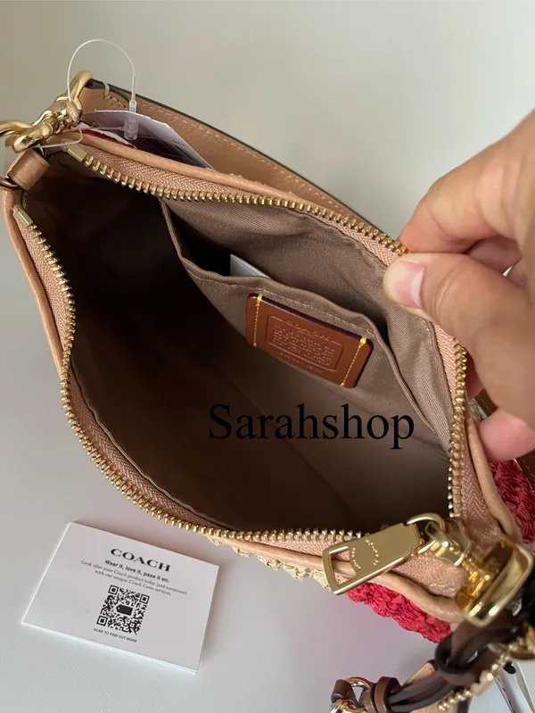 Coach Teri Shoulder Bag With Stripes And Charm - Image 10