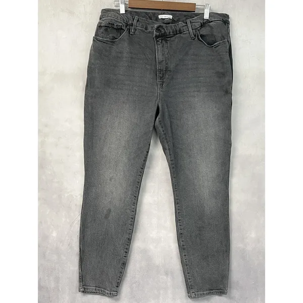 Good American Womens Good Curve Skinny Jeans 16 Washed Black High Rise Stretch - Image 14