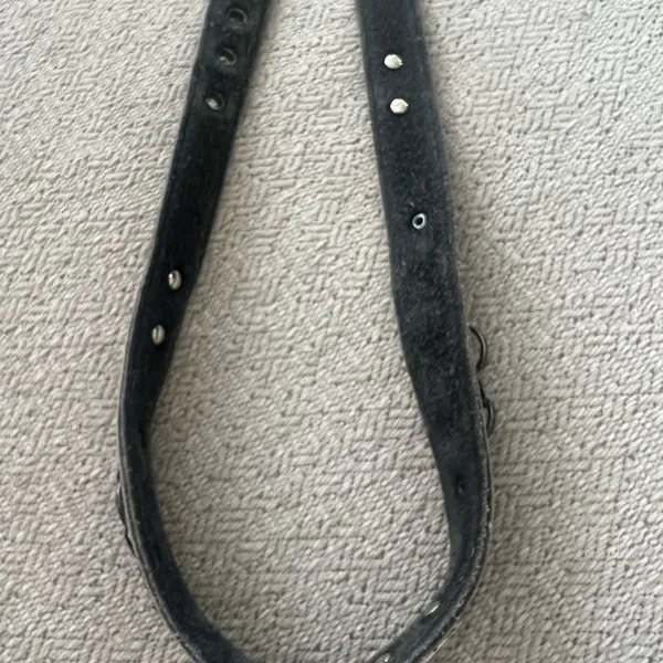 Vintage 501 Levi's Brown Leather Belt with metal Accents - Image 11