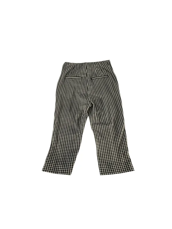 Anthropologie Maeve Gingham Capri Pants Women’s 4 High Rise Cropped Stretch - Image 2