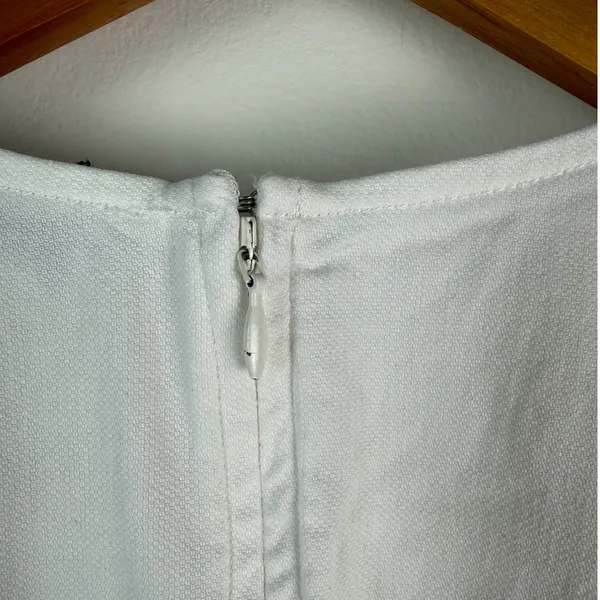 Marissa Webb Collective White Belted Tie Waist Wrap Skirt Dress Women's Size S - Image 4