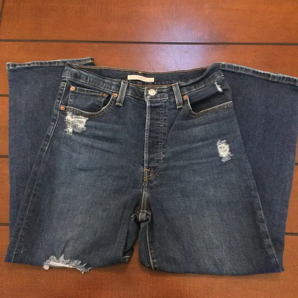 Levi’s ribcage straight ankle distressed 30 - Image 4