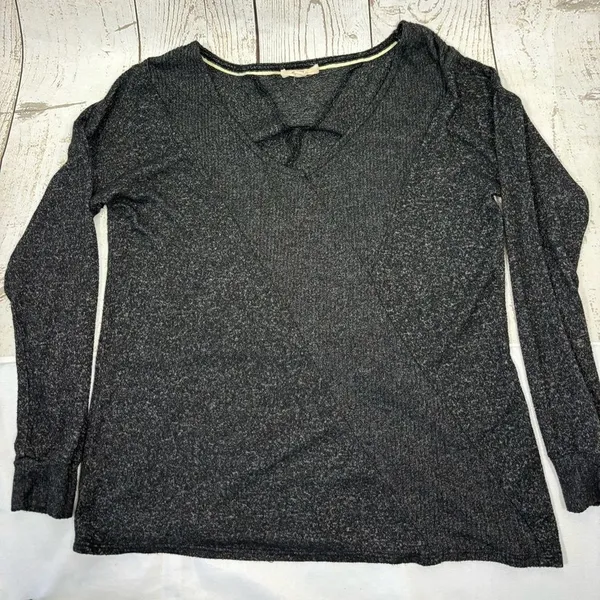‼️final must bundle‼️ Peyton Primrose Comfy Thin Knit Pullovert Gray Charcoal Gray Size M - Image 2
