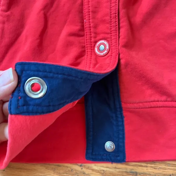 Like new Ralph Lauren Active women Red Hooded Jacket size M - Image 5