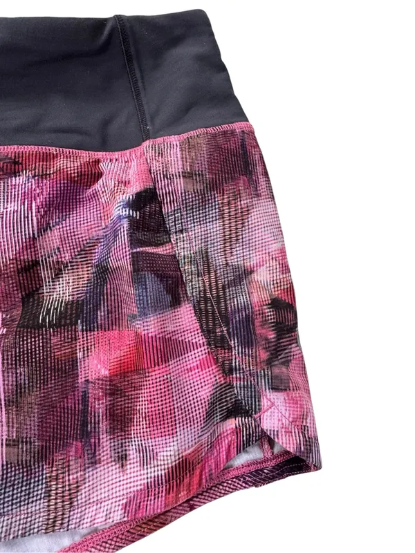 Lululemon Run Times Short II 4" Sun Dazed Multi Pink Super Dark Size 4 - Image 9