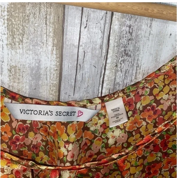 Victoria’s Secret Vintage Orange Floral Tank •Medium - Image 4