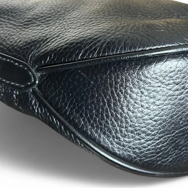 Michael Kors black Izzy Large Pebbled Leather Convertible Shoulder Bag Crossbody - Image 9