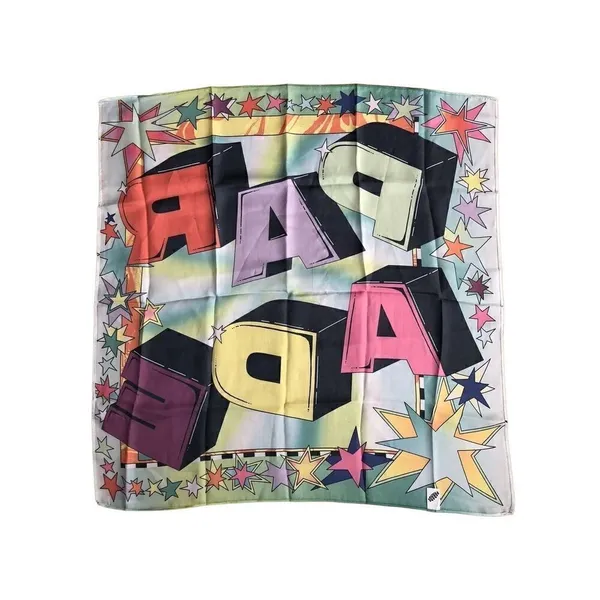 Garage Pride Parade Rainbow Silky Satin Scarf 24" - Image 7