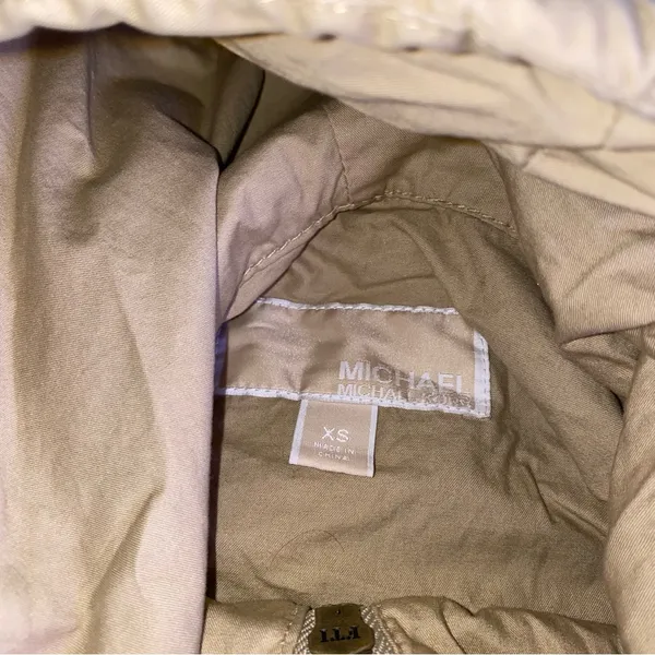 Michael Kors Khaki Hooded Jacket trench coat - Image 2