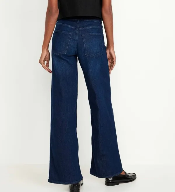 Old Navy extra high rise super wide leg jean size 4 - Image 7